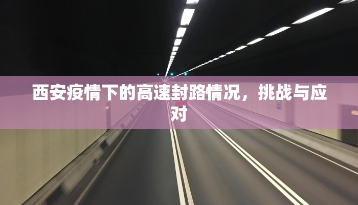 西安疫情下的高速封路情况，挑战与应对