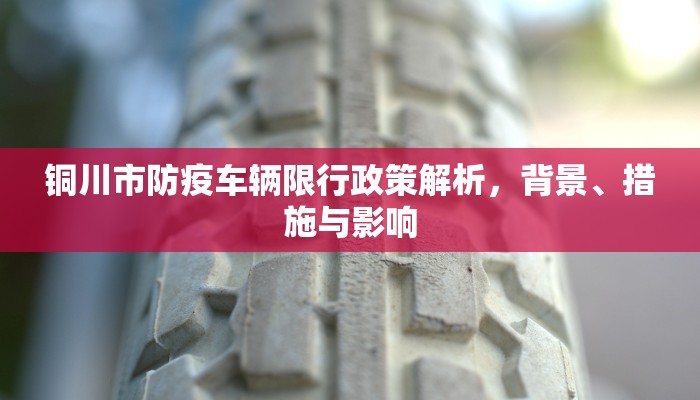 铜川市防疫车辆限行政策解析，背景、措施与影响