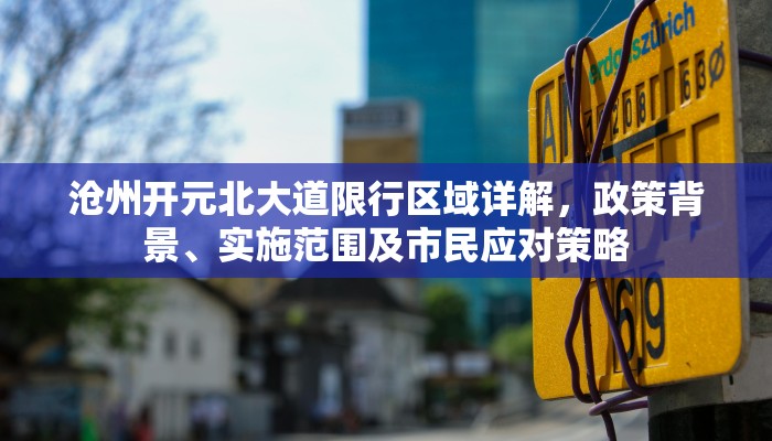 沧州开元北大道限行区域详解，政策背景、实施范围及市民应对策略
