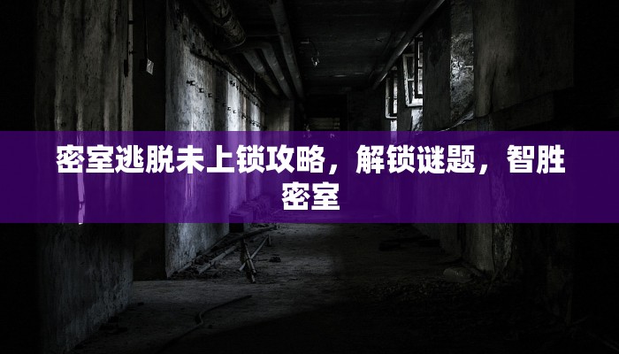 密室逃脱未上锁攻略，解锁谜题，智胜密室